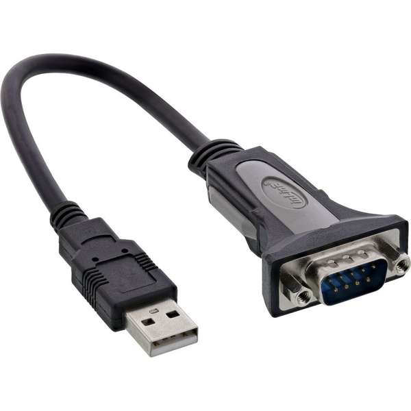 Naar omschrijving van 33306I - InLine USB 2.0 -> seriÃ«le adapterkabel,  USB AM naar DB9M, 0.25m