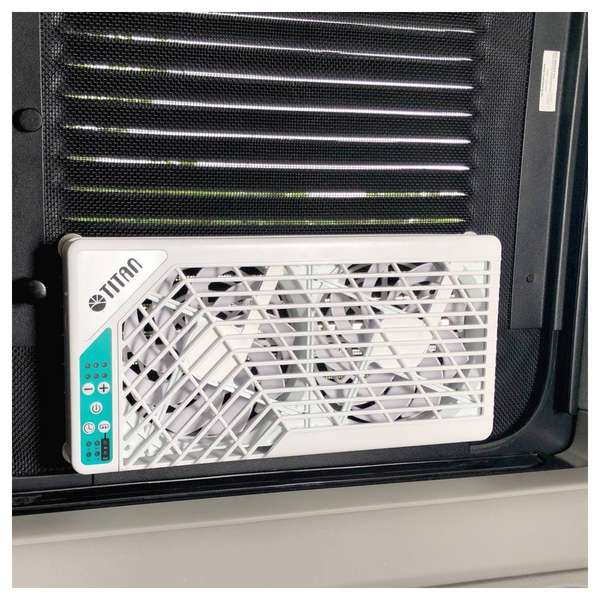 Naar omschrijving van 33742H - Titan TTC-SC21/V3.0+ Motorhome Roof Window Double Fan 2x140mm, remote control