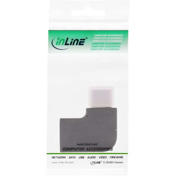 Naar omschrijving van 35803 - InLine USB 3.1 Adapter, Type C male to C female, angled