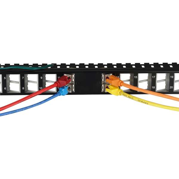 Naar omschrijving van 37580SATS-1 - Modulair Distributie patchpaneel Schuine ingang