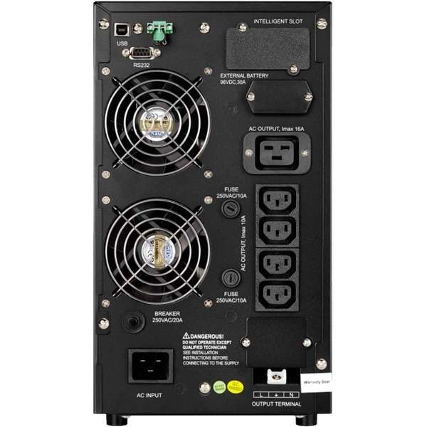 Naar omschrijving van 42001L - AEG UPS ONL 3000 VA Protect C.3000