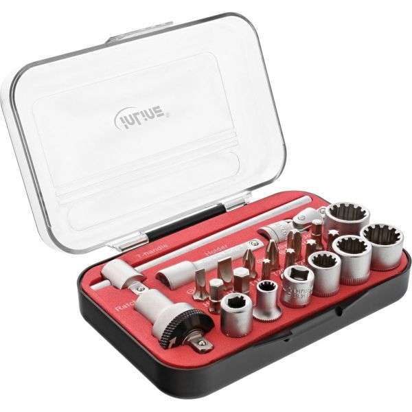 Naar omschrijving van 43099 - InLine mini ratchet set 23in1