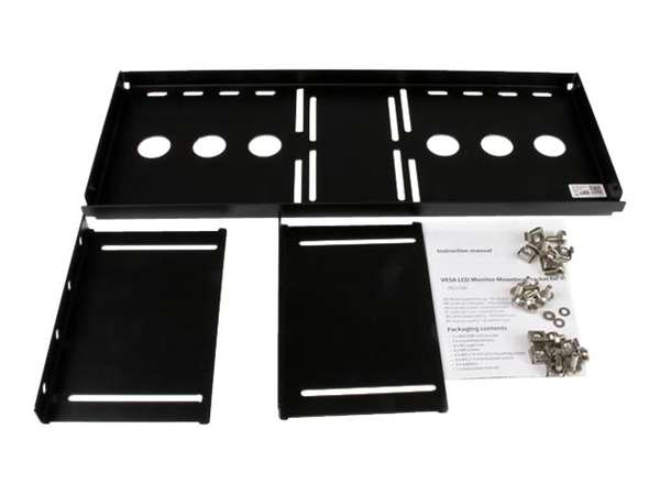 Naar omschrijving van RKLCDBK - StarTech.com Universele VESA LCD Monitor Montagebeugel voor 19 inch Rack