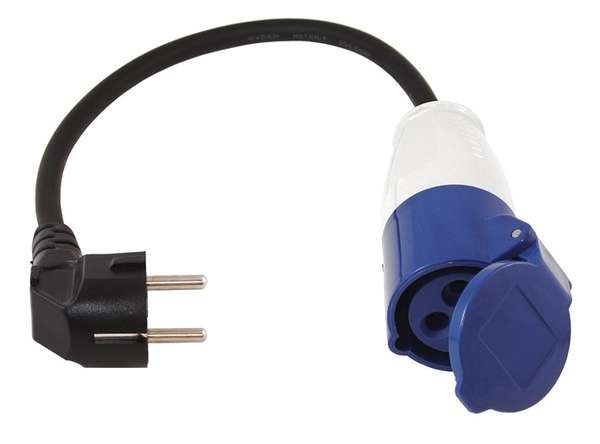 Naar omschrijving van 4631630 - Verloopsnoer IP44  Schuko naar CEE 0.4m