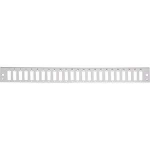 Naar omschrijving van 53023-4 - Frontplaat 24-v SC-Duplex  Grijs