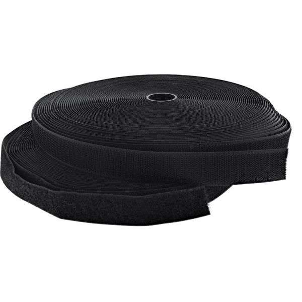 Naar omschrijving van 59933S - InLine Cable Ties with hook-and-loop fastener band 25mm black 25m