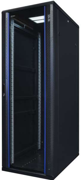 Naar omschrijving van AST19-6837 - 37U, 19Inch serverkast, glazen deur (BxDxH) 600x800x1761mm
