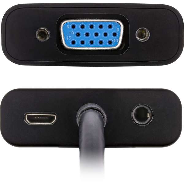 Naar omschrijving van 65003B - InLineÂ® Converter Cable HDMI to VGA, with Audio 0,10m