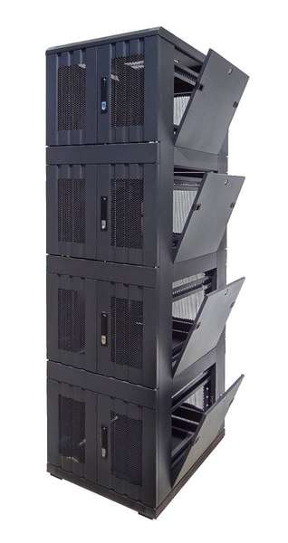 Naar omschrijving van AST19-6842-4PC - 19' Serverkast, 42U geperforeerde deuren, 4 Compartimenten BxDxH, 600x800x2000mm