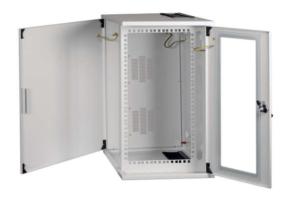 Naar omschrijving van 691706V - 19 Inch Wandkast 5HE Verticaal RAL7035 Meterkast