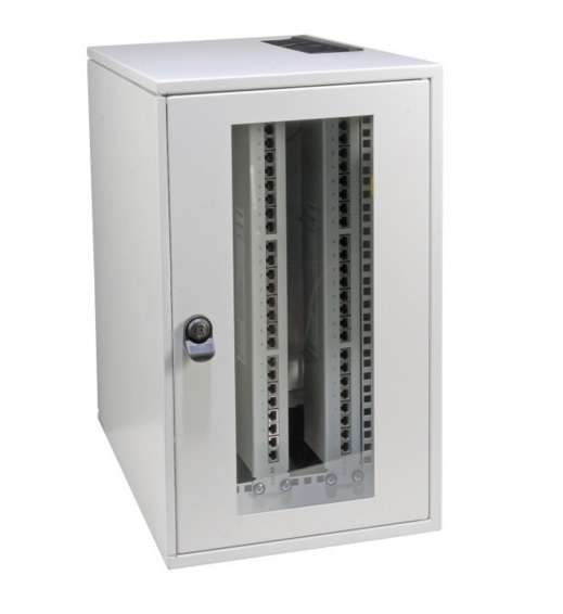 Naar omschrijving van 691706V - 19 Inch Wandkast 5HE Verticaal RAL7035 Meterkast