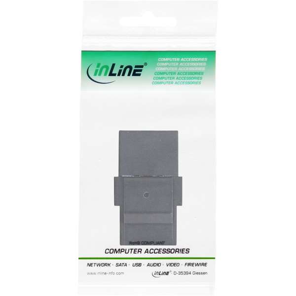Naar omschrijving van 76201Z - InLine USB 3.1 Snap-In module, USB-C F/F, black housing
