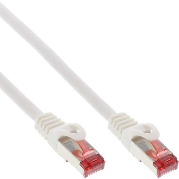 Naar omschrijving van 76455W - InLine Patchkabel,  S/FTP/PiMF, Cat. 6, wit, 50m