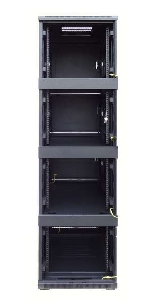Naar omschrijving van AST19-6842-4GC - 19' Serverkast, 42U glazen deuren, 4 Compartimenten BxDxH, 600x800x2000mm