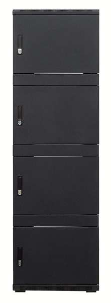Naar omschrijving van AST19-8842-4GC - 19' Serverkast, 42U glazen deuren, 4 Compartimenten BxDxH, 800x800x2000mm