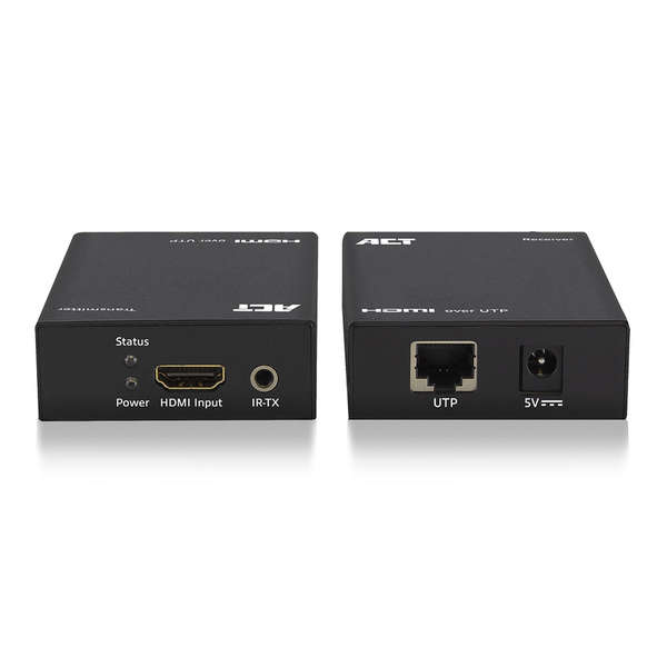 Naar omschrijving van AC7810 - ACT HDMI extender set, single Cat6, 60 meter, 3D and IR support