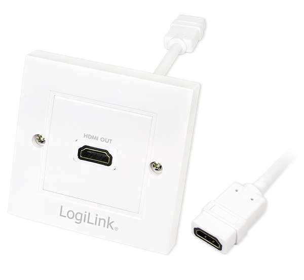 Naar omschrijving van AH0014 - HDMI Wall Plate with 1x HDMI female