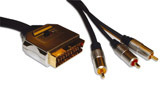 Naar omschrijving van AK1952 - Scartkabel Gold plated adapterkabel  2m