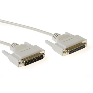 Naar omschrijving van AK7222 - 25 Sub-D Male - 25 Sub-D Female met molded kappen 1,80 m