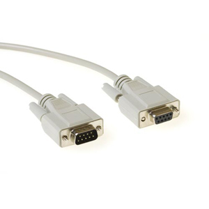 Naar omschrijving van AK7313 - 9 Sub-D Male - 9 Sub-D Female met molded kappen 3,00 m