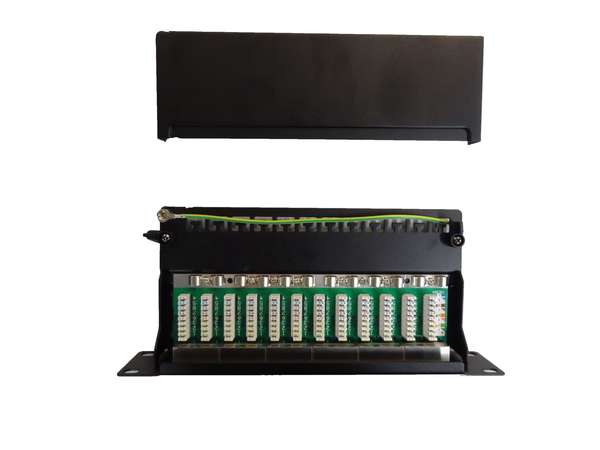 Naar omschrijving van AST10-PKU-12DA - 10 inch Patch paneel met 12 poorten, LSA, Cat6A FTP