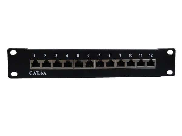Naar omschrijving van AST10-PKU-12DA - 10 inch Patch paneel met 12 poorten, LSA, Cat6A FTP