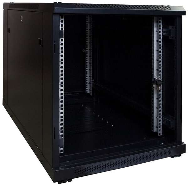 Naar omschrijving van AST19-6012 - 12U, 19Inch serverkast, glazen deur (BxDxH) 600x1000x643mm