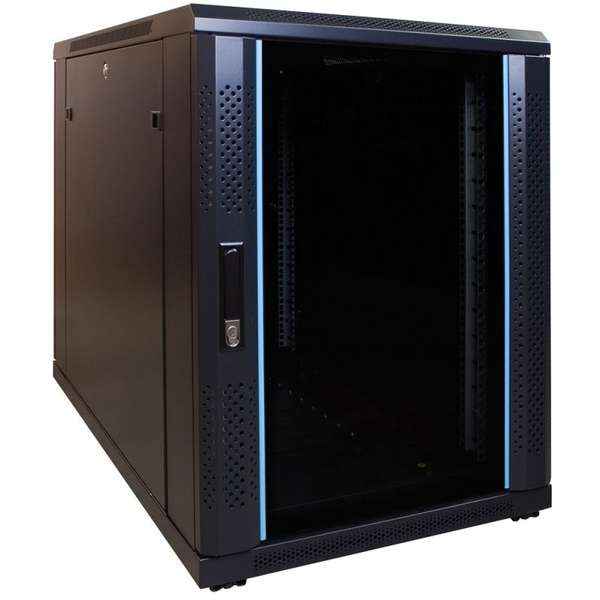 Naar omschrijving van AST19-6015 - 15U, 19Inch serverkast, glazen deur (BxDxH) 600x1000x769mm