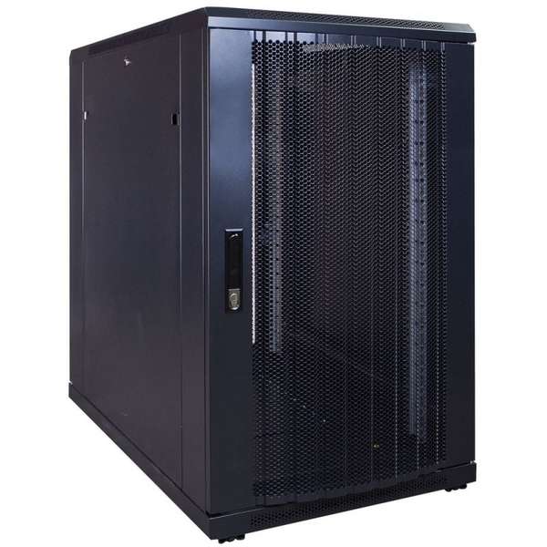 Naar omschrijving van AST19-6018PP - 18U, 19Inch serverkast, geperforeerde deuren (BxDxH) 600x1000x916mm