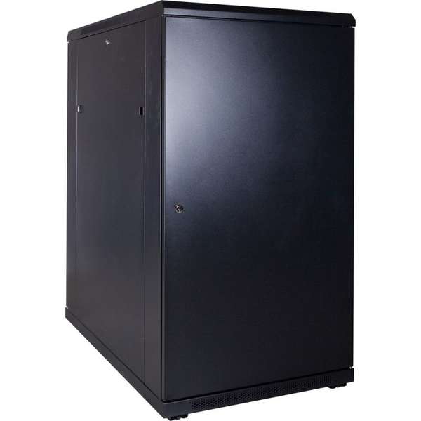 Naar omschrijving van AST19-6022 - 22U, 19Inch serverkast, glazen deur (BxDxH) 600x1000x1094mm