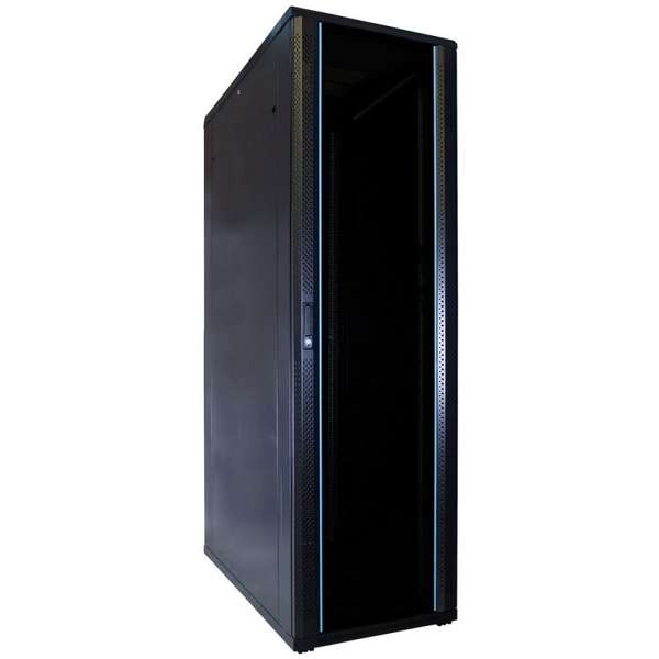 Naar omschrijving van AST19-6042 - 42U, 19Inch serverkast, glazen deur (BxDxH) 600x1000x1983mm