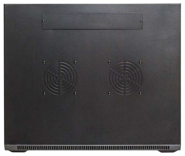 Naar omschrijving van AST19-6406 - 6HE 19Inch Wandkast, glazen voordeur, (BxDxH) 600x450x368mm