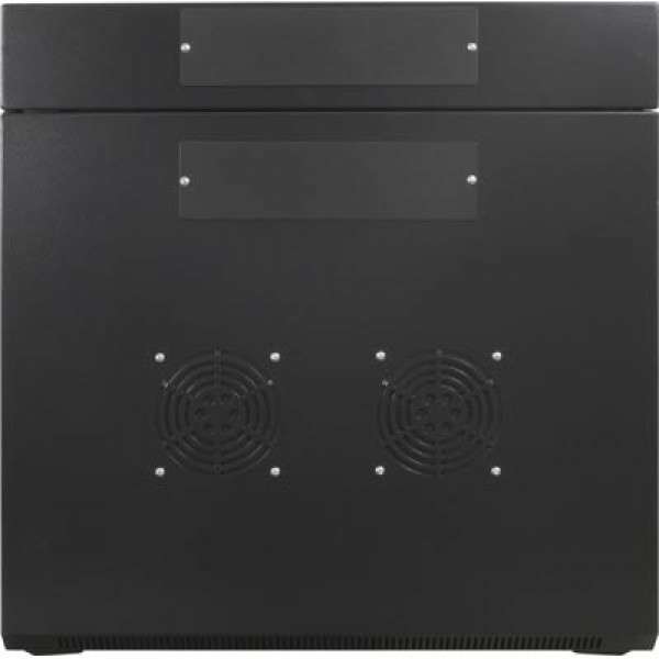 Naar omschrijving van AST19-6609 - 9HE 19Inch Wandkast, glazen voordeur, (BxDxH) 600x600x501mm
