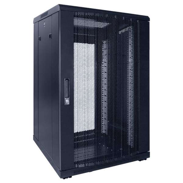 Naar omschrijving van AST19-6618PP - 18U, 19Inch serverkast, geperforeerde deuren (BxDxH) 600x600x916mm