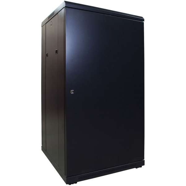 Naar omschrijving van AST19-6622 - 22U, 19Inch serverkast, glazen deur (BxDxH) 600x600x1094mm