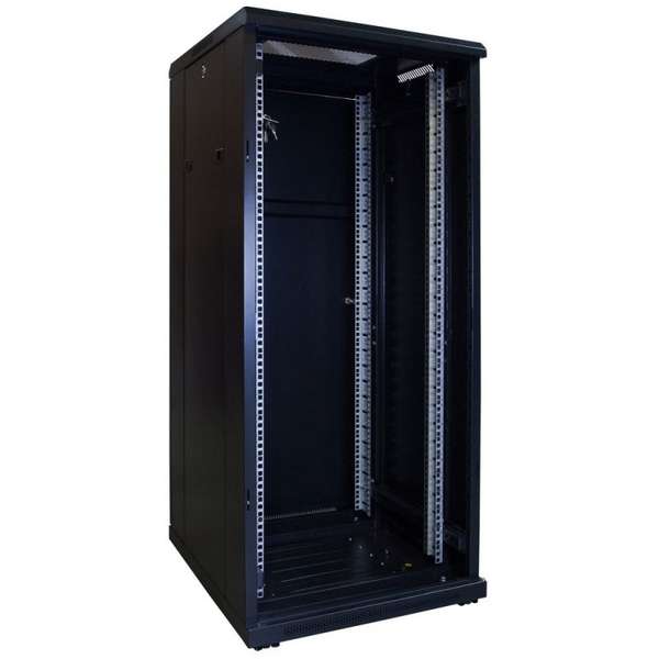 Naar omschrijving van AST19-6627 - 27U, 19Inch serverkast, glazen deur (BxDxH) 600x600x1316mm