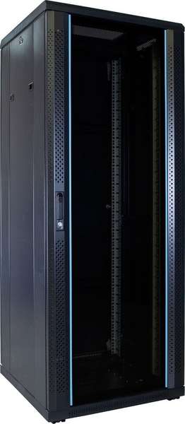 Naar omschrijving van AST19-6632 - 32U, 19Inch serverkast, glazen deur (BxDxH) 600x600x1538mm