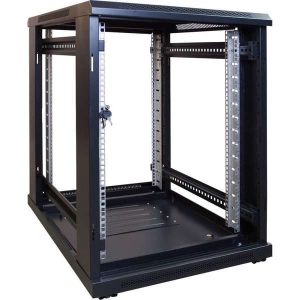 Naar omschrijving van AST19-6815 - 15U, 19Inch serverkast, glazen deur (BxDxH) 600x800x769mm