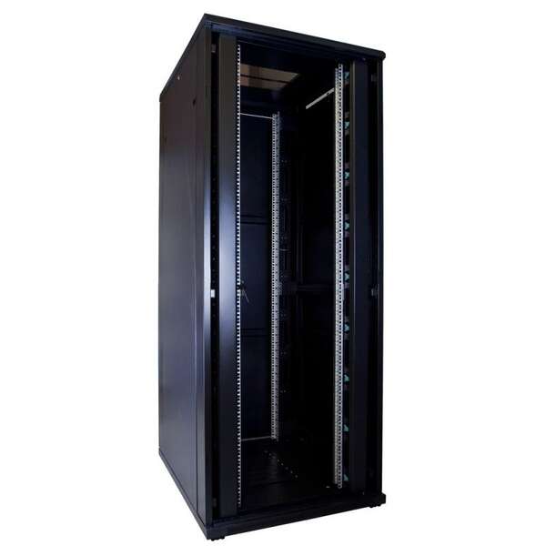 Naar omschrijving van AST19-8042 - 42U, 19 Inch, glazen voordeur en metalen achterdeur, (BxD) 800x1000