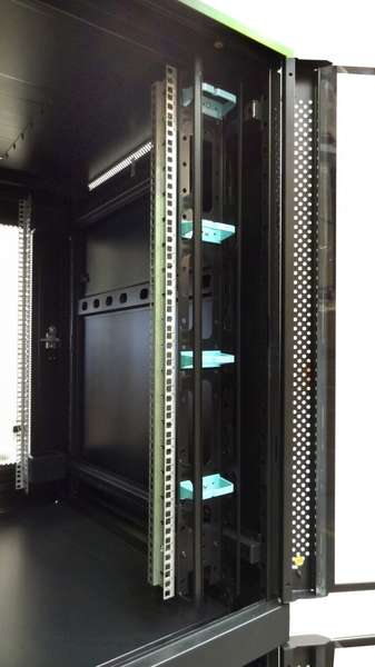 Naar omschrijving van AST19-8042GC - 19' Serverkast, 42U glazen deuren, 2 Compartimenten BxDxH 800x1000x2000mm