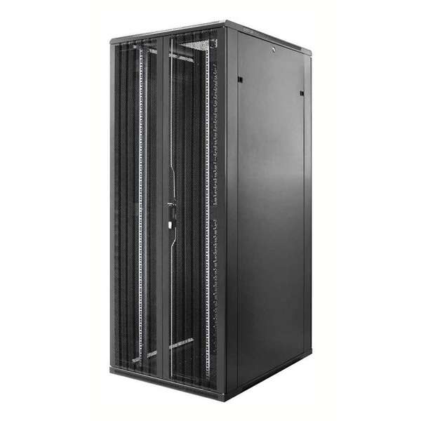 Naar omschrijving van AST19-8247DD - 47U, 19Inch stalen geperforeerde dubbele deuren, Maat(BxD): 800x1200
