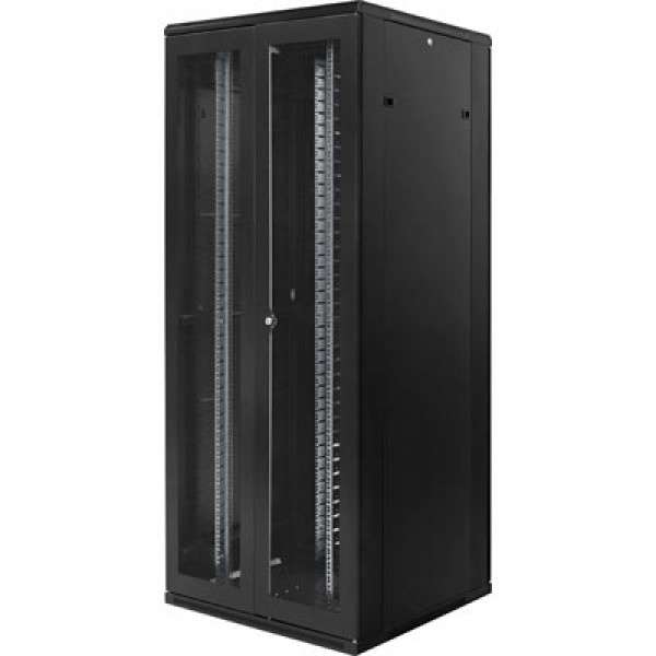 Naar omschrijving van AST19-8042PDF - 42U, 19Inch serverkast, geperforeerde deuren ongemonteerd (BxDxH) 800x1000x1983mm