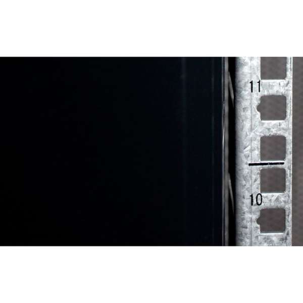 Naar omschrijving van AST19-8847 - 47U, 19Inch glazen voordeur en metalen achterdeur, Maat(BxD): 800x800