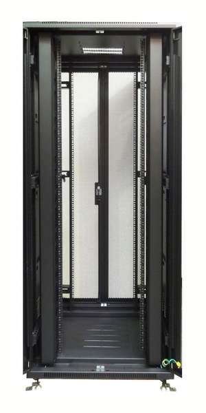 Naar omschrijving van AST19-8847PD - 47U, 19Inch stalen geperforeerde deuren, deur dubbel, Maat(BxD): 800x800