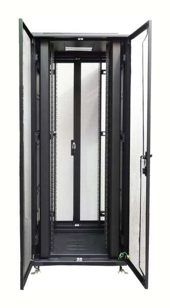 Naar omschrijving van AST19-8247DD - 47U, 19Inch stalen geperforeerde dubbele deuren, Maat(BxD): 800x1200
