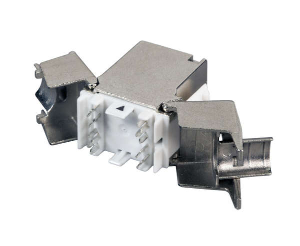 Naar omschrijving van E-20095 - RJ45 Keystone STP, Cat.6A, 500MHz, Slimline