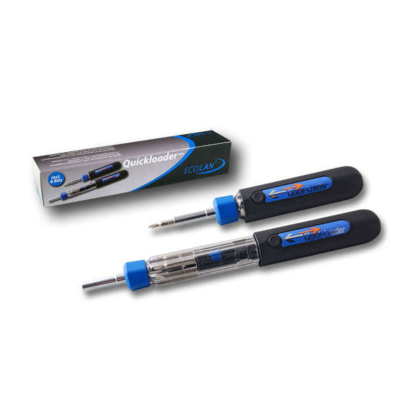 Naar omschrijving van ELN36104 - Quickloader mini multi-bit screwdriver