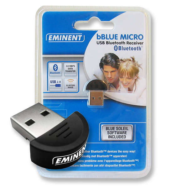Naar omschrijving van EM1085 - EM1085 bBLUE MICRO USB Bluetooth Ontvanger Class 2 - 20 m