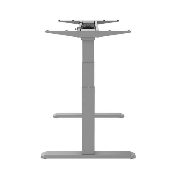 Naar omschrijving van EO0001G - Dual motor sit-stand desk frame, 3 column stages, grey