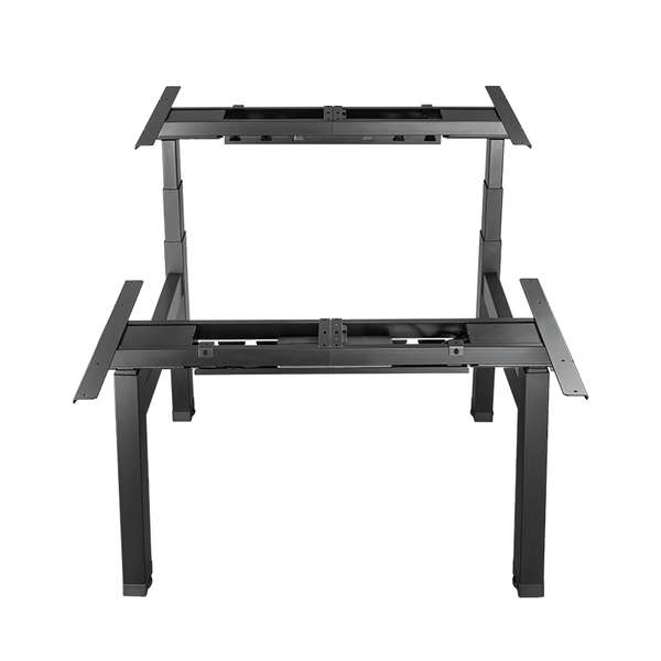 Naar omschrijving van EO0018 - Triple motor sit-stand desk frame, face-to-face design